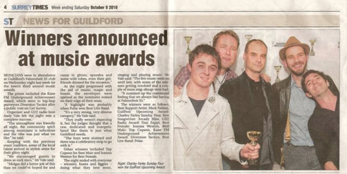 Guilfest Upcoming Award